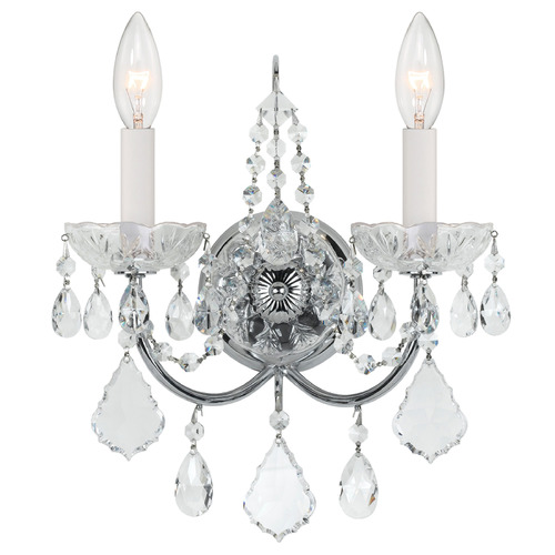 Crystorama Lighting Crystorama Lighting Imperial Polished Chrome Sconce 3222-CH-CL-I