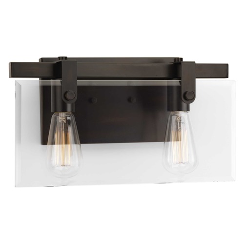 Progress Lighting Glayse Antique Bronze 2-Light Bathroom Light by Progress Lighting P300106-020
