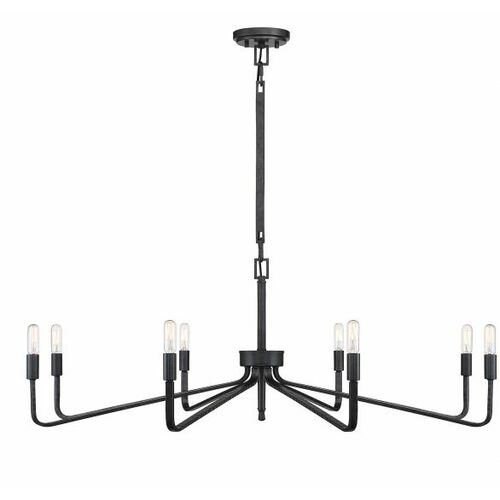Savoy House Salem 8-Light 40-Inch Chandelier in Forged Iron by Savoy House 1-6400-8-190