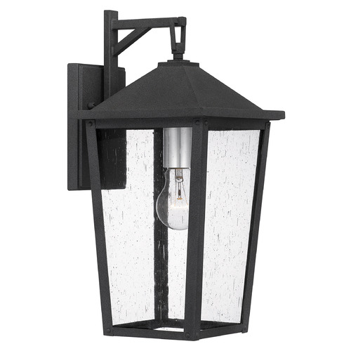 Quoizel Lighting Stoneleigh Outdoor Wall Light in Mottled Black by Quoizel Lighting STNL8408MB