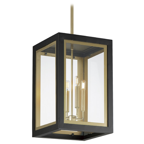 Maxim Lighting Maxim Lighting Neoclass Black & Gold Outdoor Hanging Light 30058CLBKGLD
