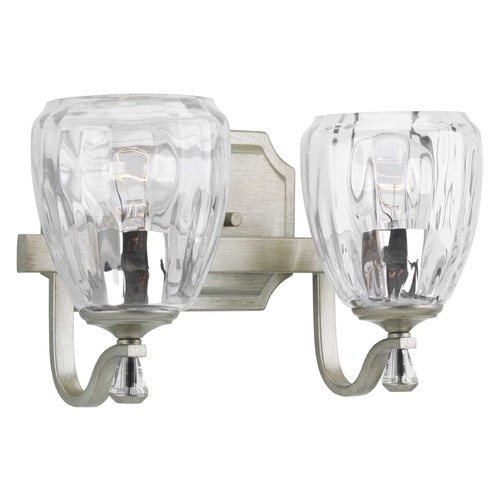 Progress Lighting Anjoux Silver Ridge 2-Light Bathroom Light by Progress Lighting P300117-134
