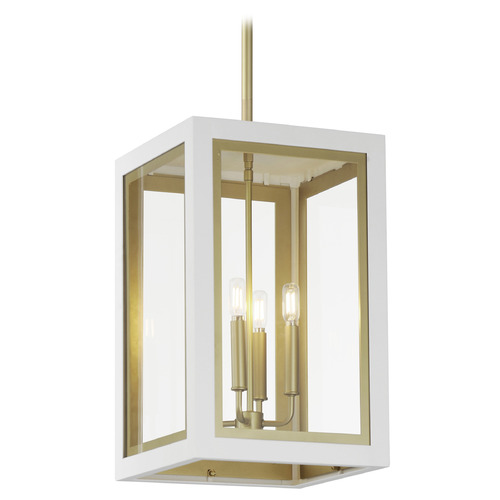 Maxim Lighting Maxim Lighting Neoclass White & Gold Outdoor Hanging Light 30058CLWTGLD