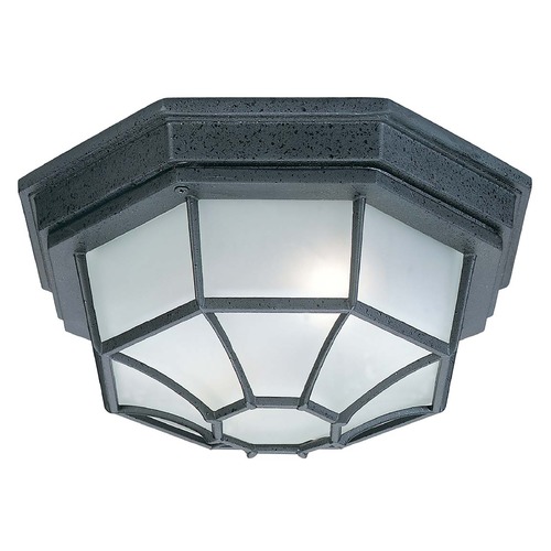 Capital Lighting 11.25-Inch Outdoor Flush Mount in Black by Capital Lighting 9800BK