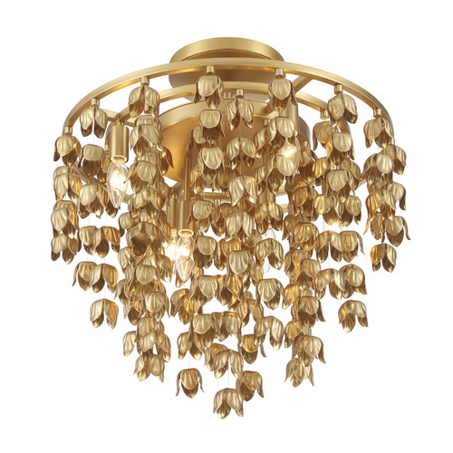 Minka Lavery Ashgrove 6-Light Semi-Flush Mount in Legacy Brass by Minka Lavery 3965-732