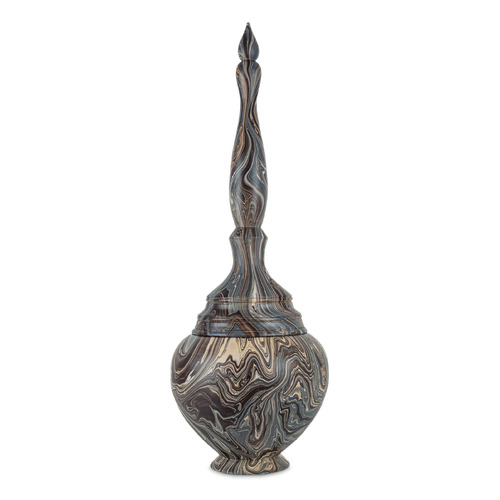 Currey and Company Lighting Currey and Company Marbleized Brown Box 1200-1050