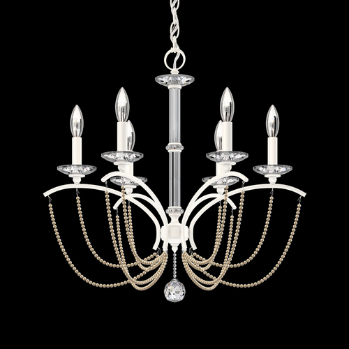 Schonbek Lighting Priscilla White Chandelier by Schonbek Lighting BC7106N-06PBZ