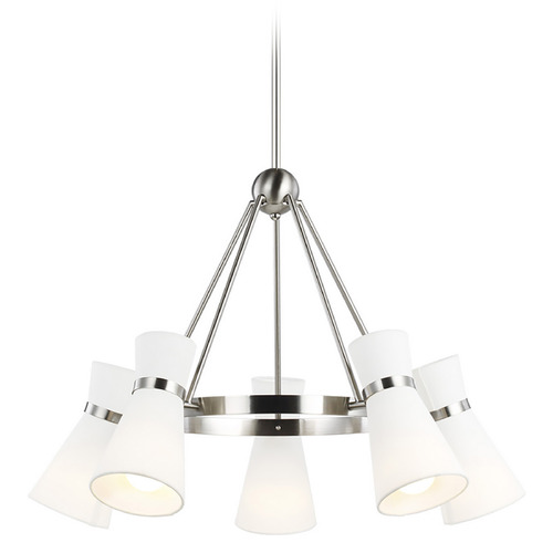 Visual Comfort Studio Collection Visual Comfort Studio Collection Clark Brushed Nickel LED Chandelier 3190505EN3-962