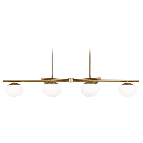 Visual Comfort Studio Collection Visual Comfort Studio Collection Ellen Degeneres Lune Burnished Brass LED Island Light EC1276BBS