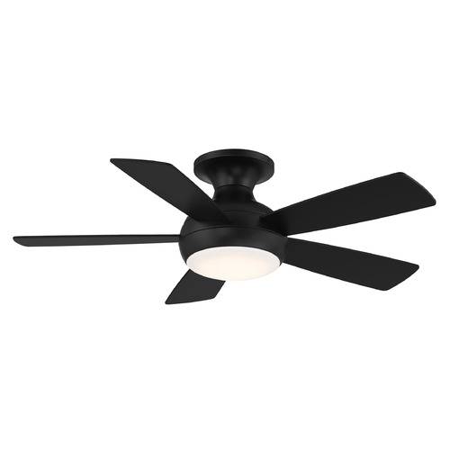 WAC Lighting Odyssey 44-Inch Flush Mount LED Fan in Matte Black by WAC Lighting F-034L-MB