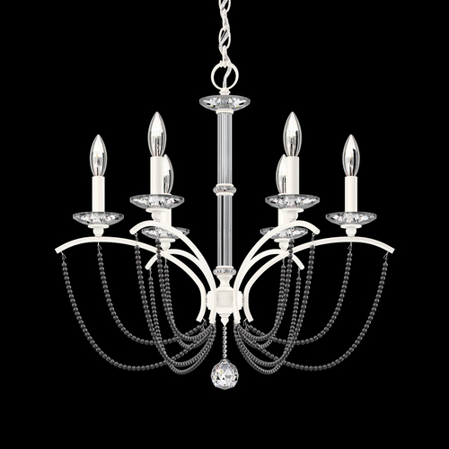 Schonbek Lighting Priscilla White Chandelier by Schonbek Lighting BC7106N-06PDK