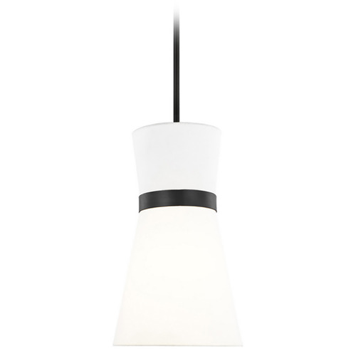 Visual Comfort Studio Collection Visual Comfort Studio Collection Clark Midnight Black LED Mini-Pendant Light with Conical Shade 6590501EN3-112