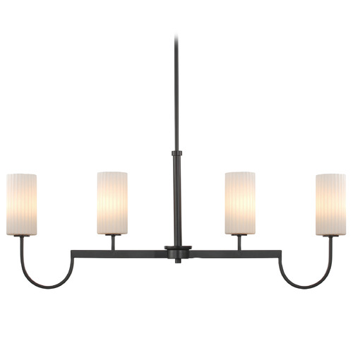 Maxim Lighting Maxim Lighting Town and Country Black Island Light with Cylindrical Shade 32004SWBK