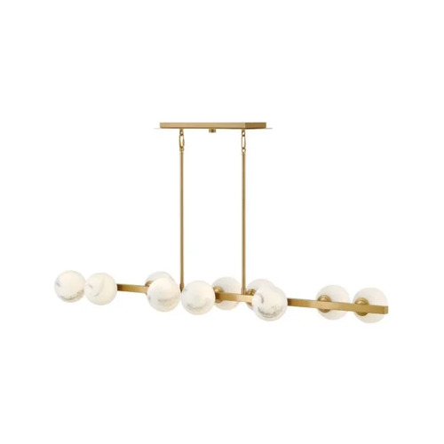 Fredrick Ramond Selene 55-Inch Linear Light in Lacquered Brass by Fredrick Ramond FR41906LCB