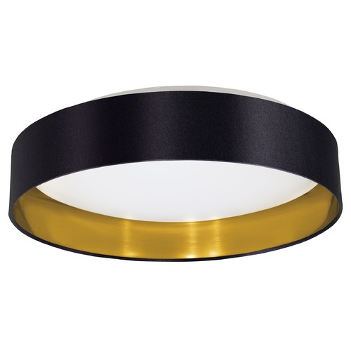 Eglo Lighting Maserlo Black & Gold LED Flush Mount by Eglo Lighting 31622A