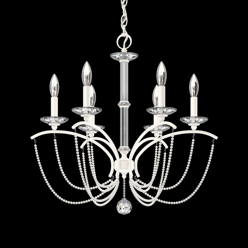 Schonbek Lighting Priscilla White Chandelier by Schonbek Lighting BC7106N-06PWT