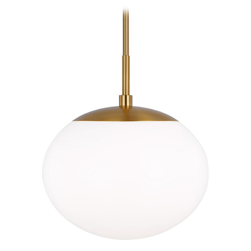 Visual Comfort Studio Collection Visual Comfort Studio Collection Lune Burnished Brass Pendant Light with Oval Shade EP1341BBS