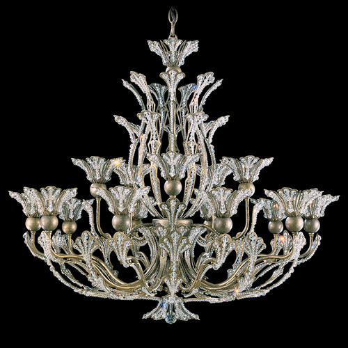 Schonbek Lighting Schonbek Worldwide Lighting Rivendell Etruscan Gold Crystal Chandelier 7864-23R