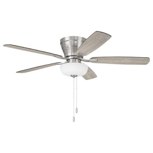 Craftmade Lighting Craftmade Lighting Wheeler Brushed Polished Nickel LED Ceiling Fan with Light WHL52BNK5C1