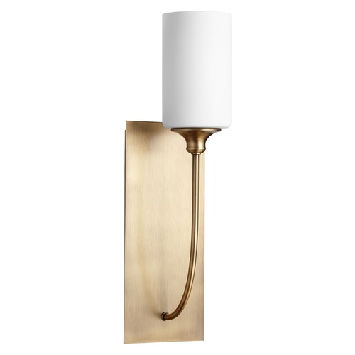 Quorum Lighting Celeste Aged Brass Sconce by Quorum Lighting 5209-1-80