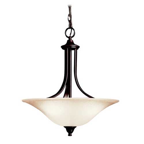 Kichler Lighting Dover 17.75-Inch Convertible Pendant in Tannery Bronze by Kichler Lighting 3502TZ