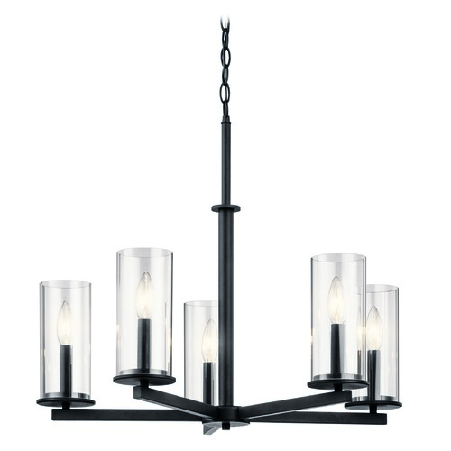 Kichler Lighting Crosby 26.25-Inch Black Chandelier by Kichler Lighting 43999BK