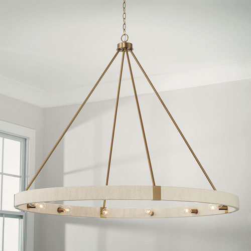 Capital Lighting Delaney 47.75-Inch Chandelier in Matte Brass by Capital Lighting 449801MA