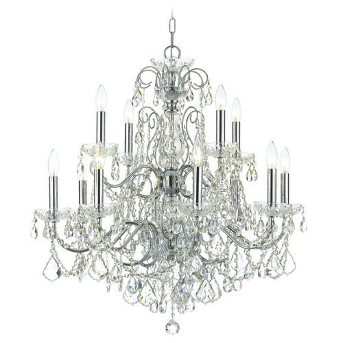 Crystorama Lighting Crystorama Lighting Imperial Polished Chrome Crystal Chandelier 3228-CH-CL-I