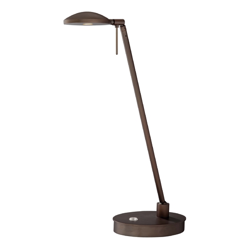 George Kovacs Lighting George's Reading Room LED Table Lamp in Copper Bronze Patina by George Kovacs P4336-647