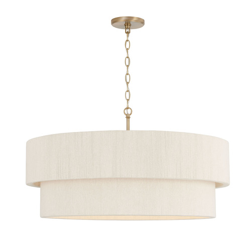 Capital Lighting Delaney 30-Inch Pendant in Matte Brass by Capital Lighting 349842MA