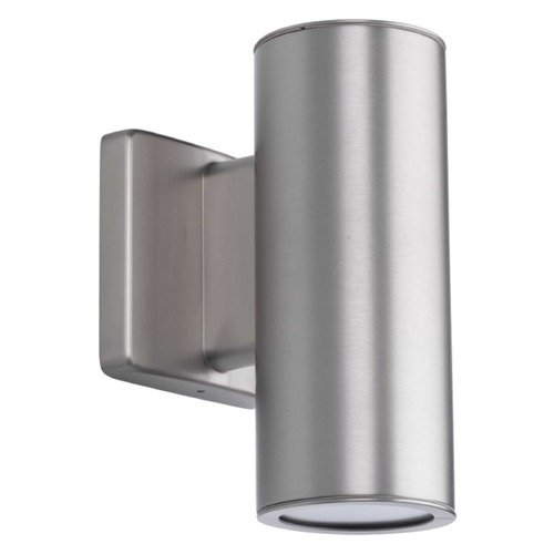 Progress Lighting Cylinders Satin Nickel LED Outdoor Wall Light 3000K by Progress Lighting P563001-147-30K