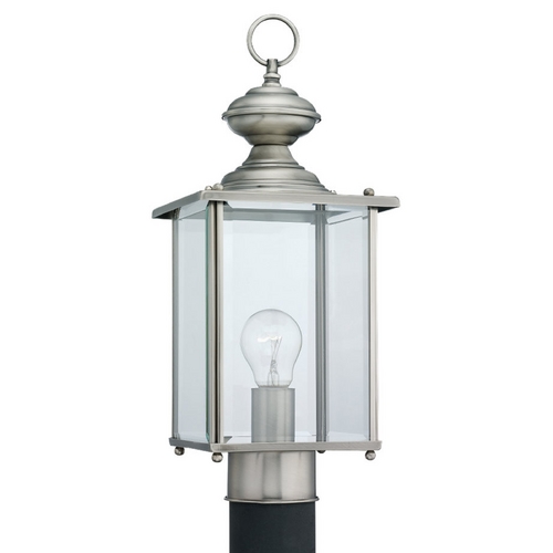 Generation Lighting Jamestowne Post Light in Antique Brushed Nickel by Generation Lighting 8257-965