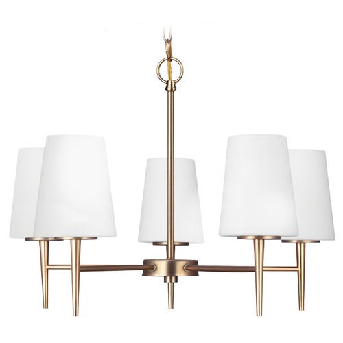 Generation Lighting Driscoll 25.25-Inch Chandelier in Satin Brass by Generation Lighting 3140405-848