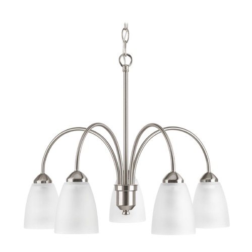 Progress Lighting Gather Brushed Nickel Chandelier by Progress Lighting P4735-09
