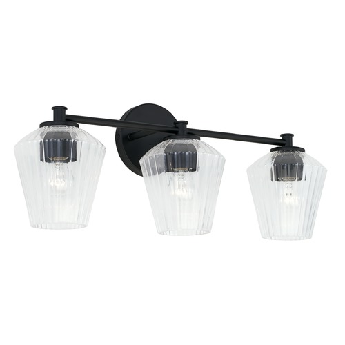 Capital Lighting Beau 24-Inch Vanity Light in Matte Black by HomePlace by Capital Lighting 141431MB-507