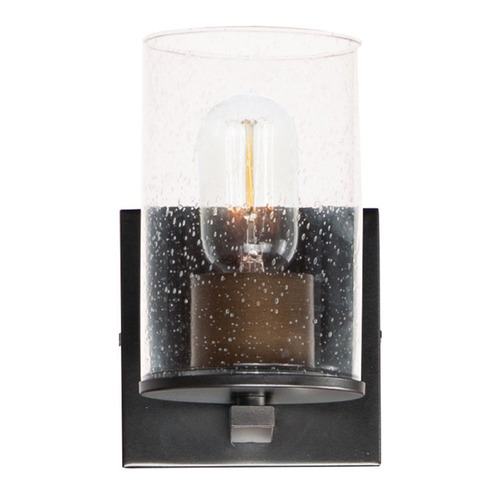 Maxim Lighting Maxim Lighting Sleek Antique Brass & Black Sconce 11841CDABBK