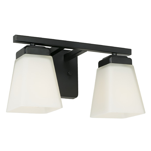 HomePlace by Capital Lighting Baxley 13-Inch Bathroom Light in Matte Black by Capital Lighting 114421MB-334