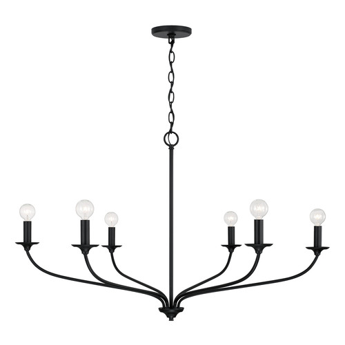 Capital Lighting Dolan Chandelier in Matte Black by HomePlace by Capital Lighting 449961MB