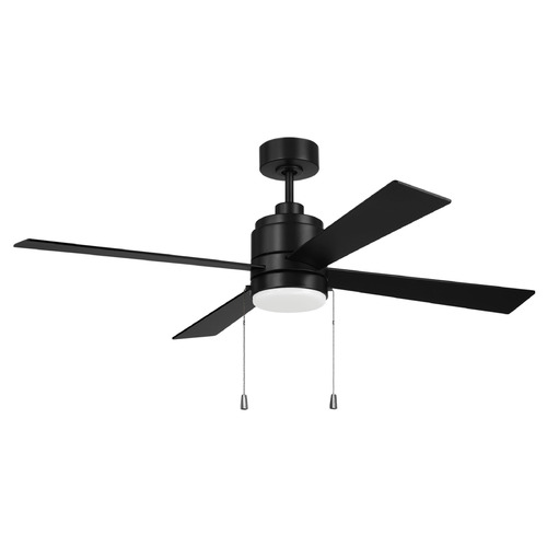 Craftmade Lighting Craftmade Lighting Mccoy Flat Black LED Ceiling Fan with Light MCY52FB4-PC