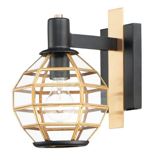 Maxim Lighting Maxim Lighting Heirloom Black & Burnished Brass Outdoor Wall Light 11543BKBUB