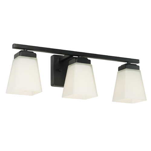 HomePlace by Capital Lighting Baxley 21.75-Inch Bathroom Light in Matte Black by Capital Lighting 114431MB-334