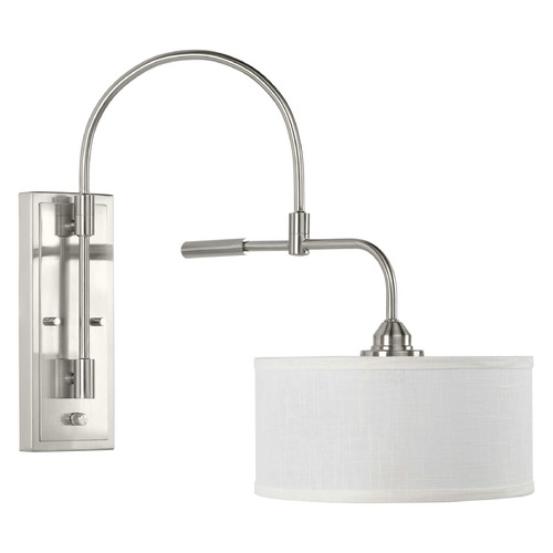 Progress Lighting Kempsey Brushed Nickel Swing Arm Lamp by Progress Lighting P710045-009