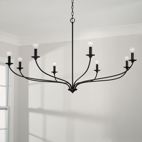 Capital Lighting Dolan Chandelier in Matte Black by HomePlace by Capital Lighting 449981MB