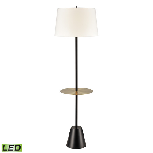 Elk Lighting Elk Lighting Abberwick Matte Black & Brass LED Gallery Tray Lamp with Empire Shade H0019-9556-LED