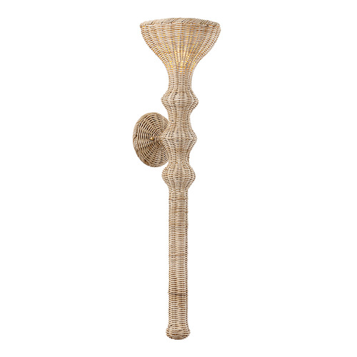 Hudson Valley Lighting Hudson Valley Lighting Mamaroneck Gold Leaf & Natural Woven LED Sconce 5234-GL