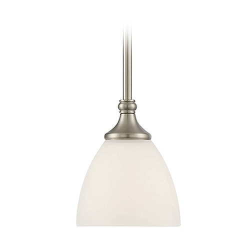Savoy House Herndon Satin Nickel Mini Pendant by Savoy House 7-1010-1-SN