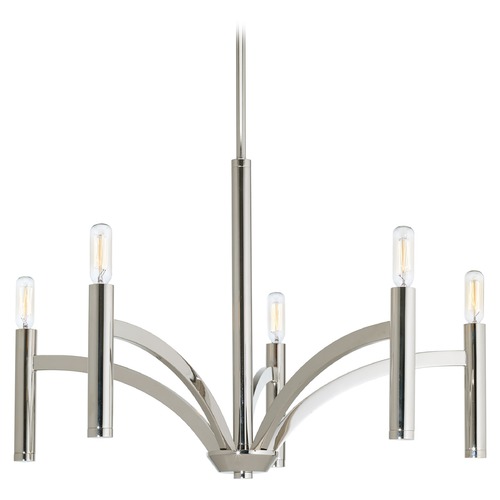 Progress Lighting Draper Bathroom Light in Polished Nickel by Progress Lighting P4718-104