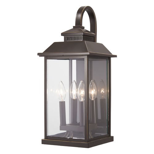 Minka Lavery Miner's Loft Oil Rubbed Bronze with Gold Highlights Outdoor Wall Light by Minka Lavery 72592-143C
