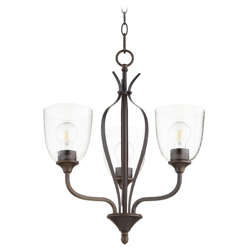 Quorum Lighting Jardin Oiled Bronze Chandelier by Quorum Lighting 6127-3-286