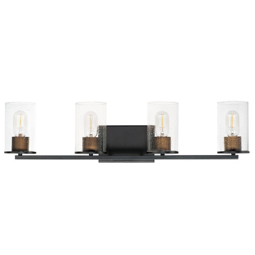 Maxim Lighting Maxim Lighting Sleek Antique Brass & Black Bathroom Light 11844CDABBK